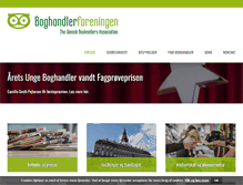 Tablet Screenshot of boghandlerforeningen.dk